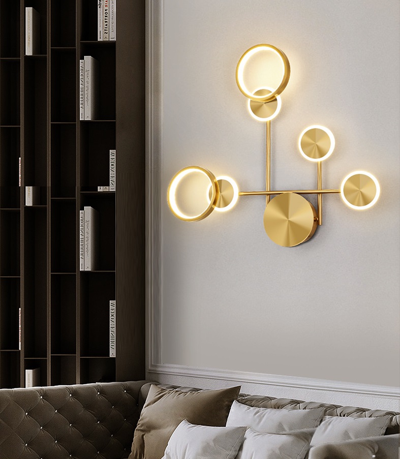 Светильник SPF-34373 БРОНЗА ` D570*520/H100/4+2/LED/18W/4500K Amber (уценка, с небольшими царапинкам