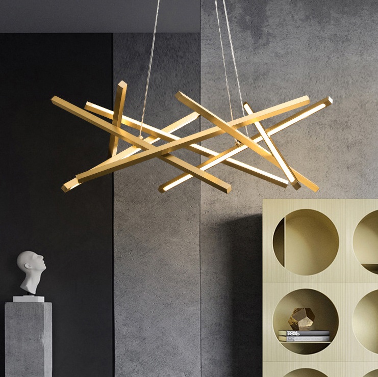 Светильник DZN1-6-01 GOLD/ЗОЛОТО ` D650*350/H1200/8/LED/65W/4500K Brush