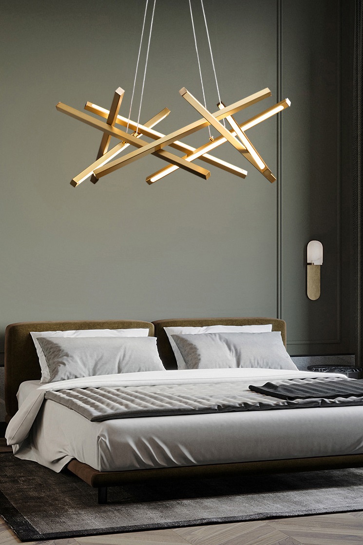 Светильник DZN1-6-01 GOLD/ЗОЛОТО ` D650*350/H1200/8/LED/65W/4500K Brush