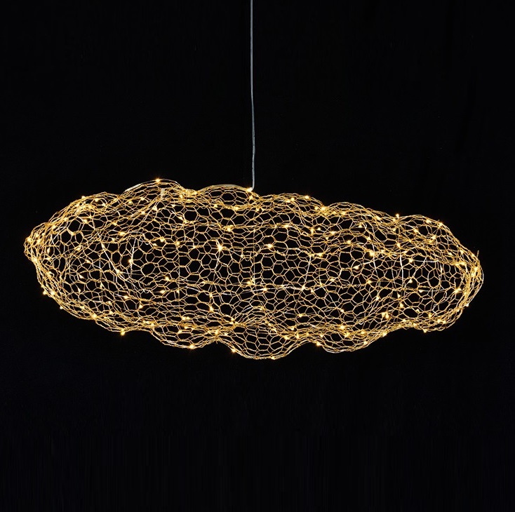 Светильник ElegantLight DZN-8321 ЗОЛОТО ` D700/H1500/./LED/.W/4500K CLOUD 22-12 (1 из 2шт в коробке)