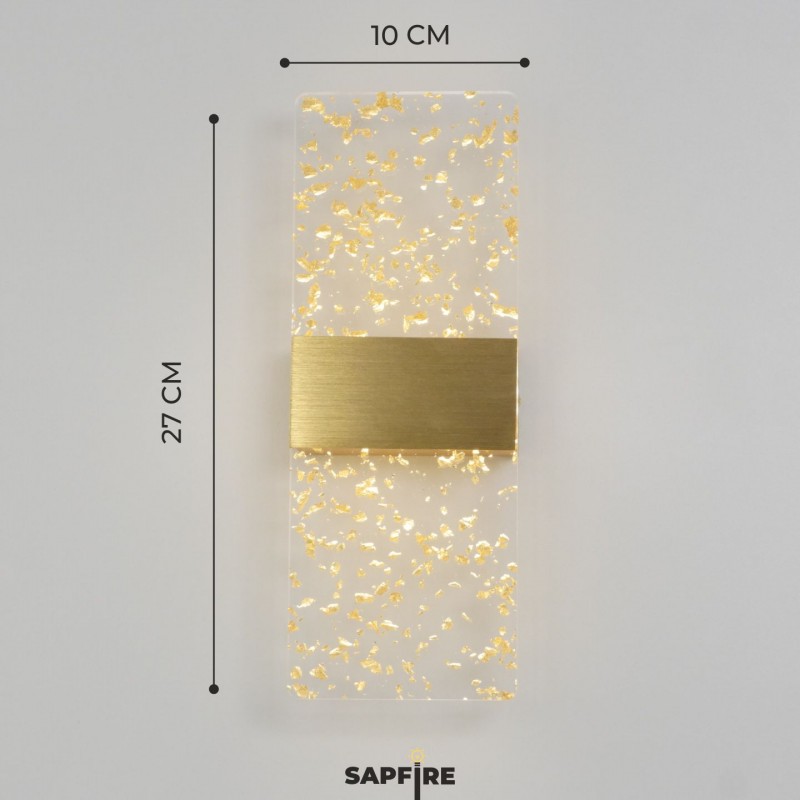Светильник настенный DZN-11243 ЗОЛОТО/АЛЮМИНИЙ ` D270*100/H60/1/LED/10W/4000К BRICK 25-03 VST