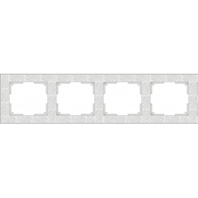WERKEL Flock WL05-Frame-04-white / Рамка на 4 поста (белый) a028965 W0042301