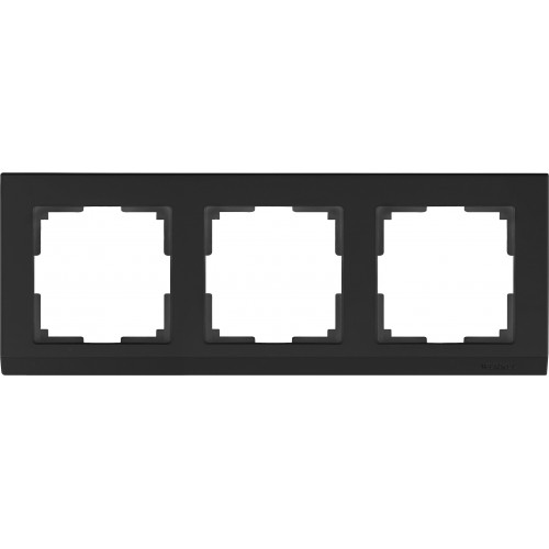 WERKEL Stark WL04-Frame-03-black / Рамка на 3 поста (черный) W0031808