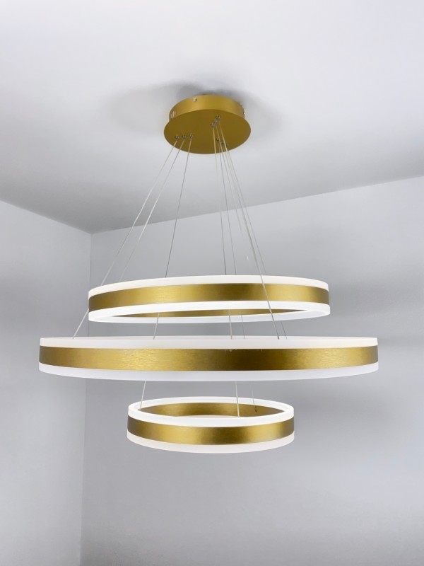 Светильник SP.4240 золото ` D400+600+800/H1000/3/LED/150W 4000-4500K SPF11 (1 из 2шт в коробке)