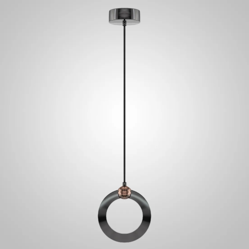 Светильник DZN-50538 ЧЕРНЫЙ + РОЗОВОЕ ЗОЛОТО ` D170/H1500/1/LED/3000K с подъёмным механизмом KARI ON