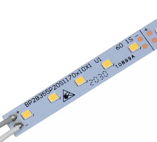 Светодиодная линейка 1170x10x1мм(нарез.290мм)5P20S 300мА SMD5730 4000К LC-SL-5P20S-300-4K