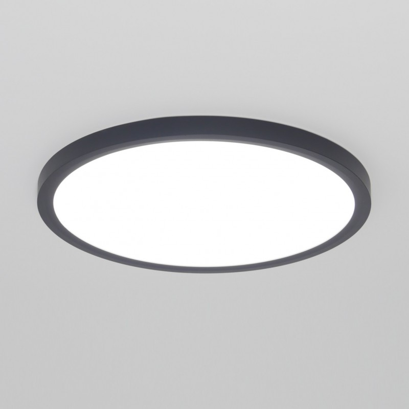 Светильник SPF-6137 ЧЕРНЫЙ ` D400/H25/1/LED/2*36W/3000-4500-6100K c ПДУ SLIM 25-02 (1/10)