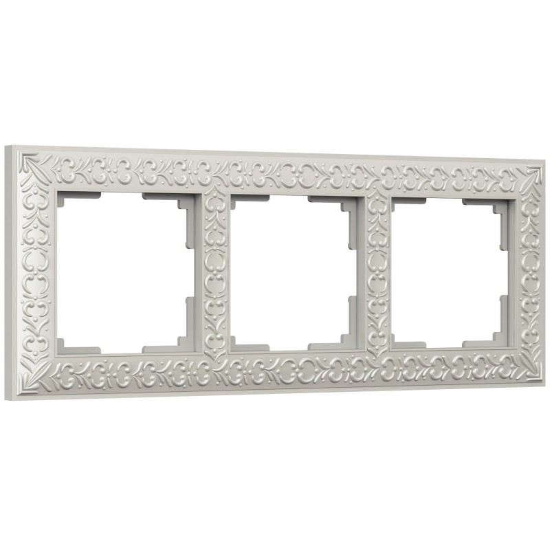WERKEL Antik WL07-Frame-03/Рамка на 3 поста (жемчужный) a031784 W0031521