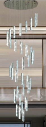 Светильник DZN-22603 3LEVEL ` D550/H3500/7+48/LED/5+12W DZN13-2 ( В 4 КОРОБКА )
