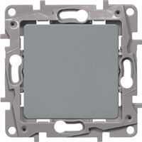 ** Legrand Etika Алюм 672405 / Переключатель 1-клавишный, авт.клеммы, 10 A, 250 В (10)