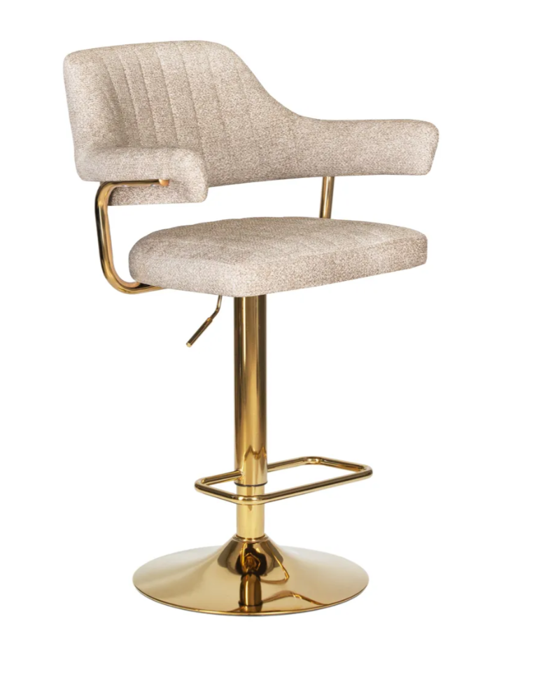 Стул барный CHARLY, LM-5019_Golden, бежевый твид