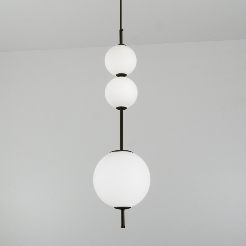 Светильник ElegantLight DZN-13548 ЧЕРНЫЙ ` D200/H850-2000/3/LED/18W/4500K (150+200+100mm) 24-12